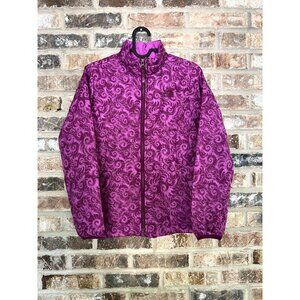 The North Face Girls Thermoball Full Zip Winter Coat Jacket Magenta Purple Sz M